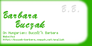 barbara buczak business card